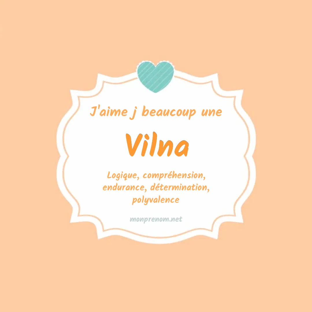 J'aime beaucoup Vilna