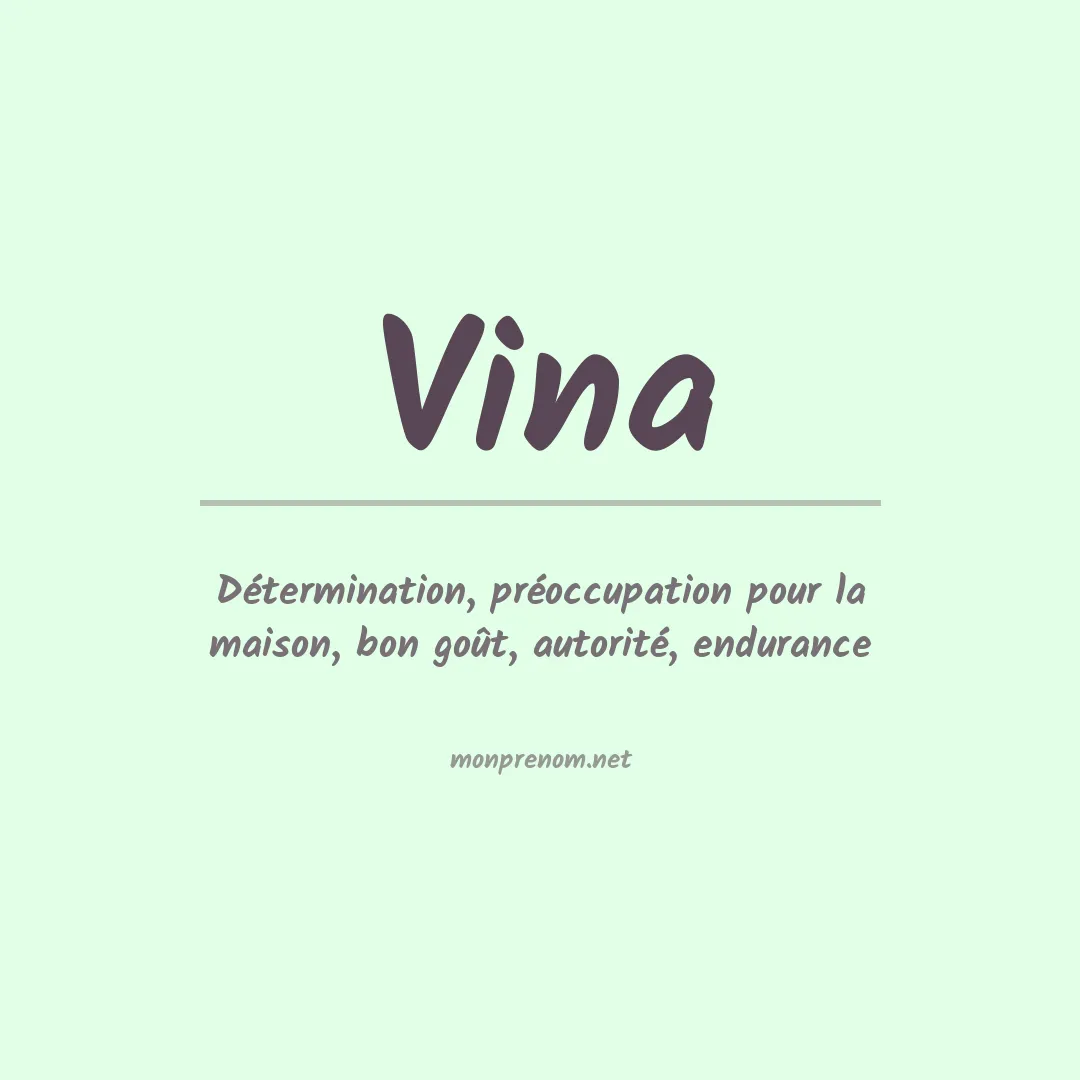 Prénom Vina
