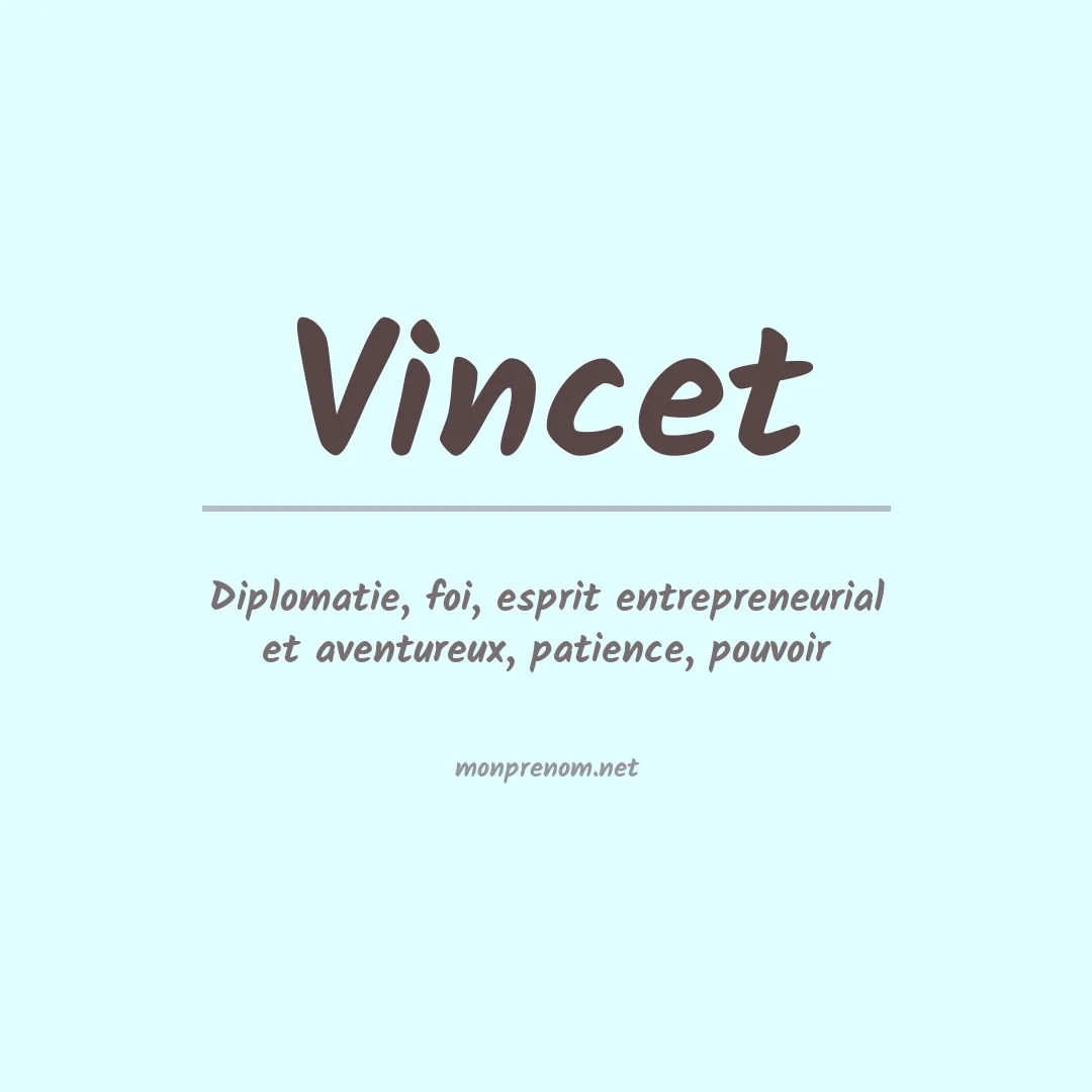 Signification du prénom Vincet