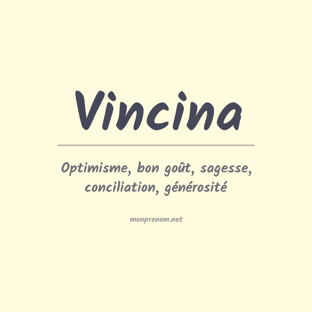 Prénom Vincina