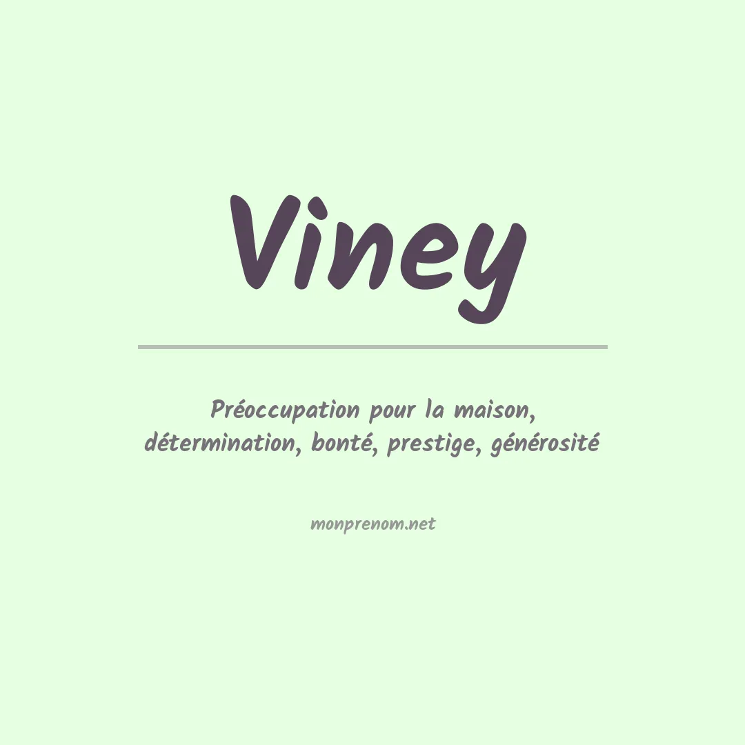 Prénom Viney