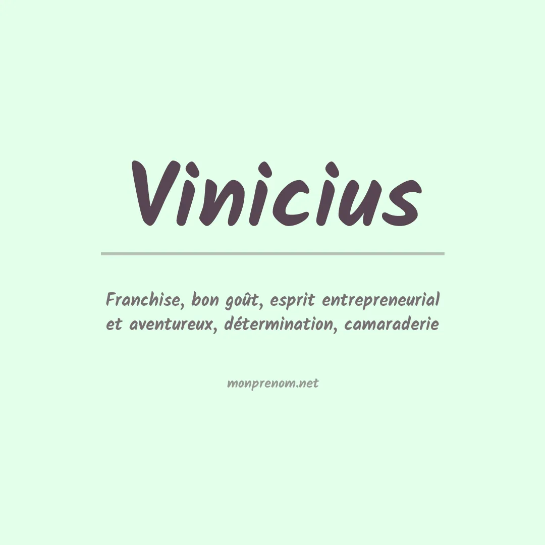 Prénom Vinicius