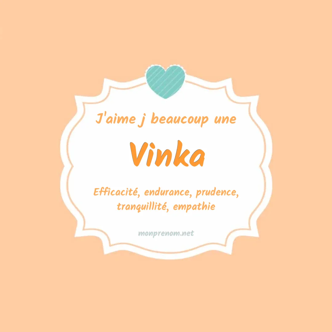 J'aime beaucoup Vinka