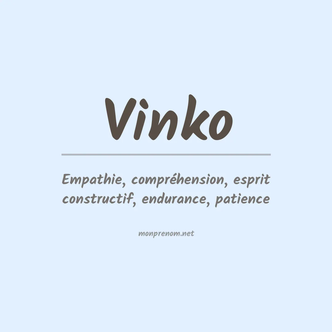 Prénom Vinko