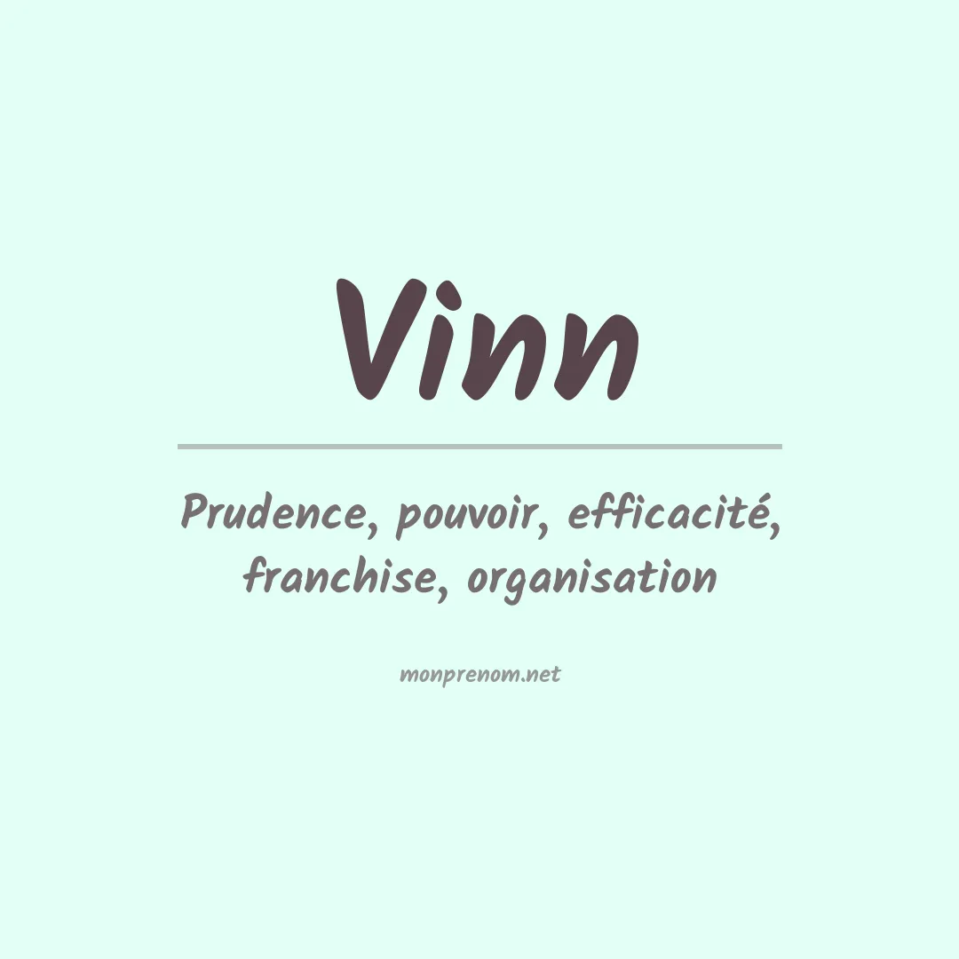Signification du prénom Vinn