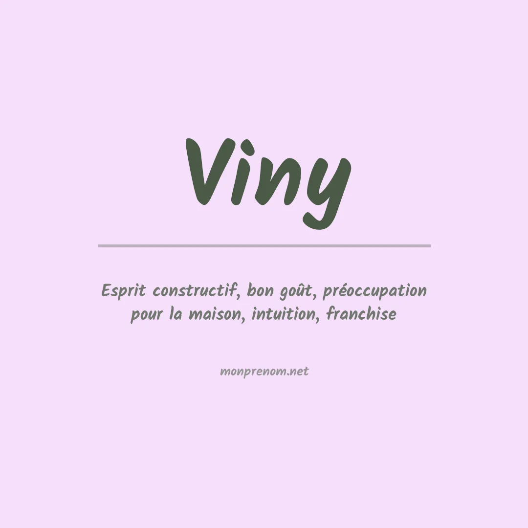 Prénom Viny