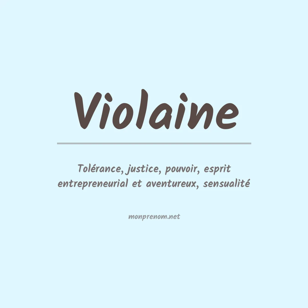 Prénom Violaine
