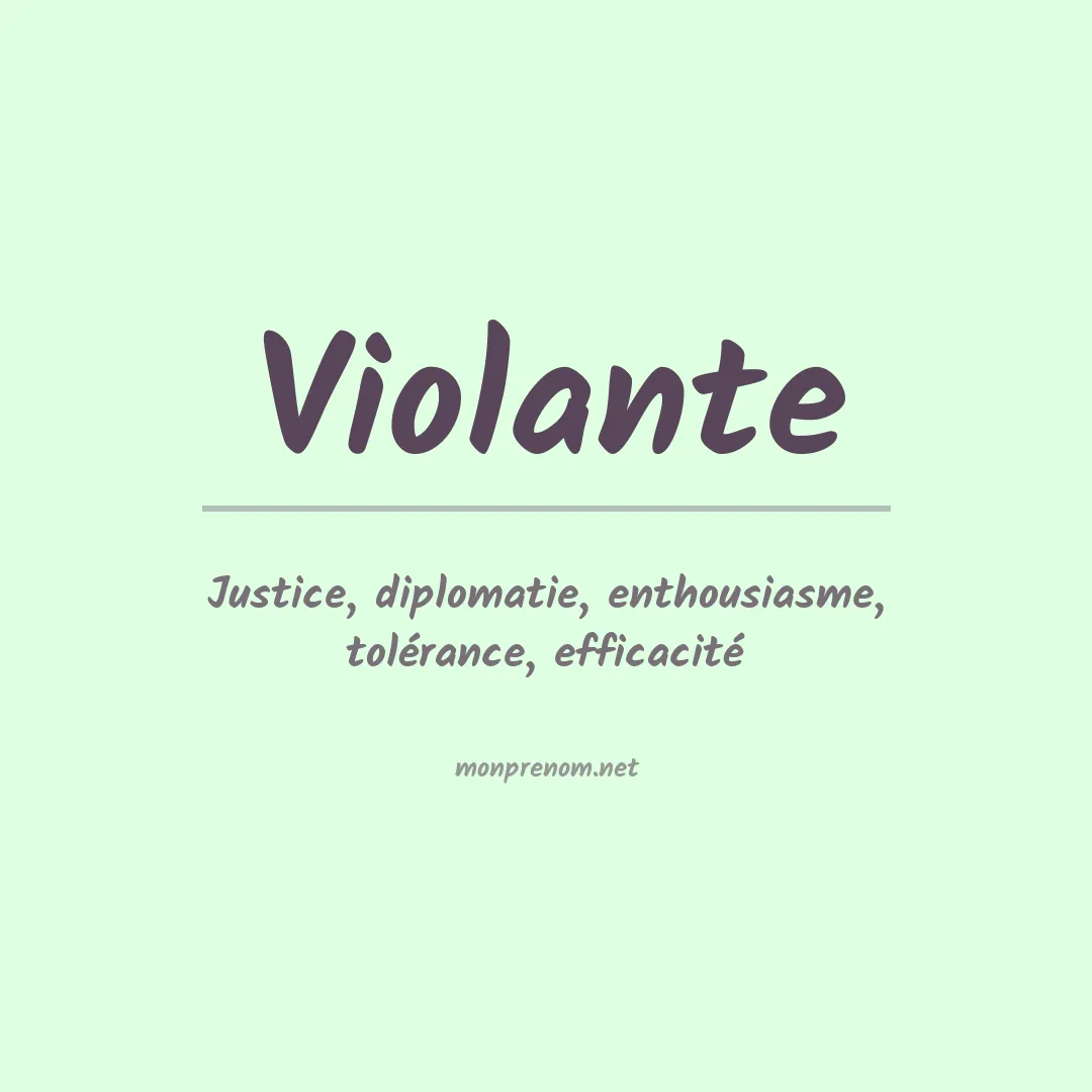 Prénom Violante