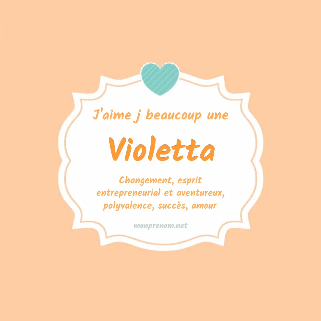J'aime beaucoup Violetta
