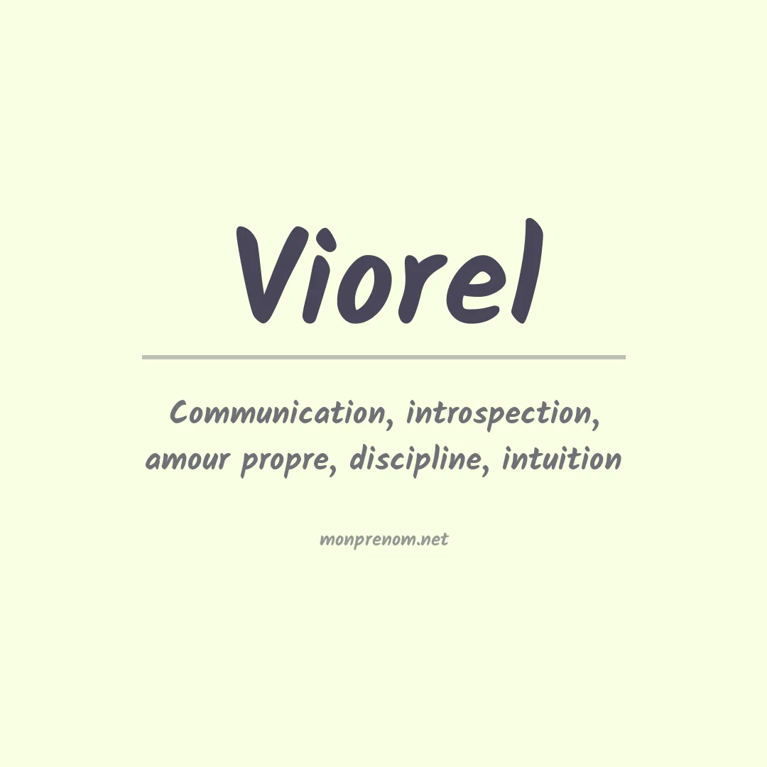 Prénom Viorel