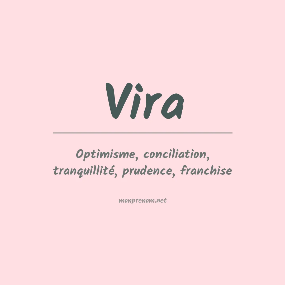 Prénom Vira