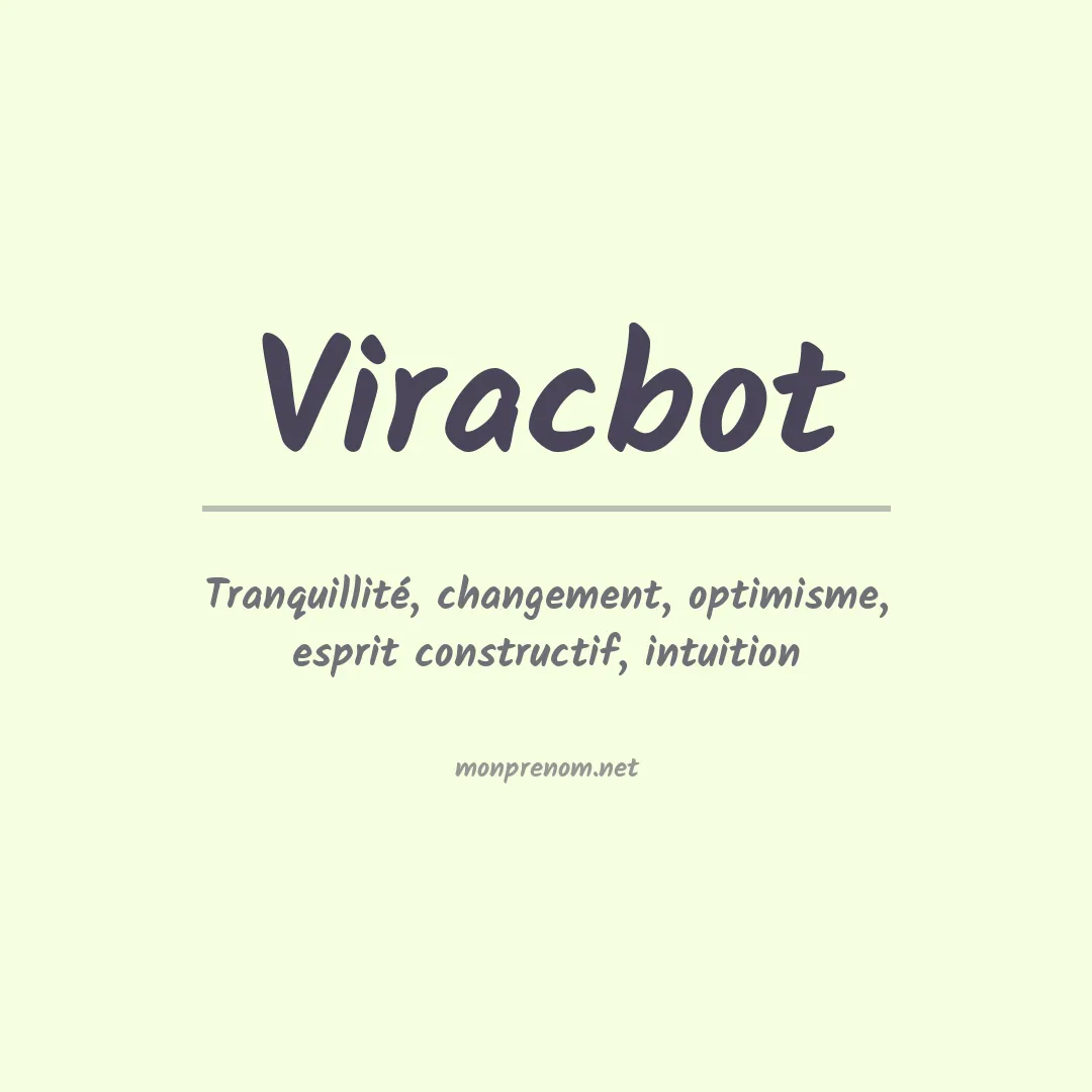 Signification du prénom Viracbot