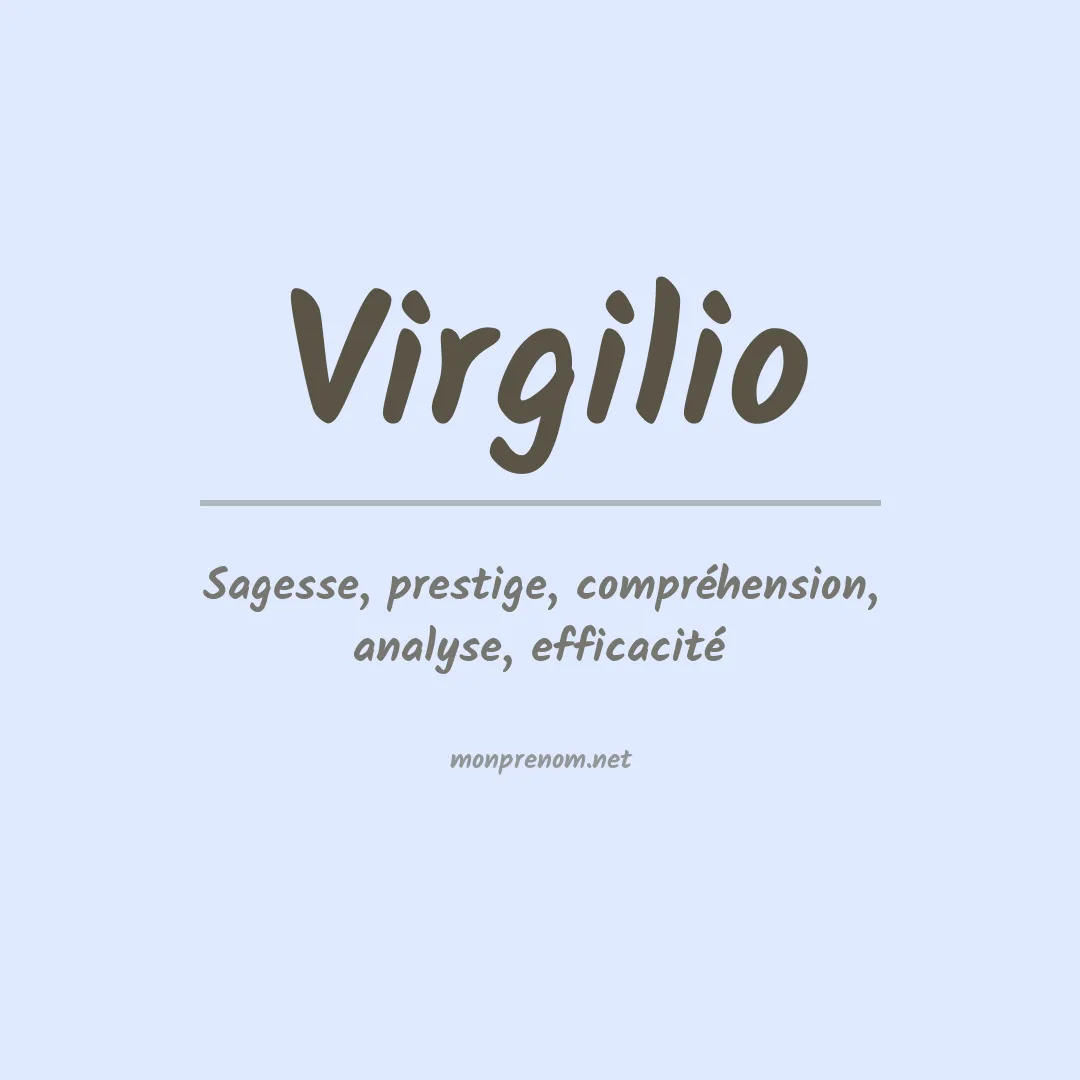 Prénom Virgilio