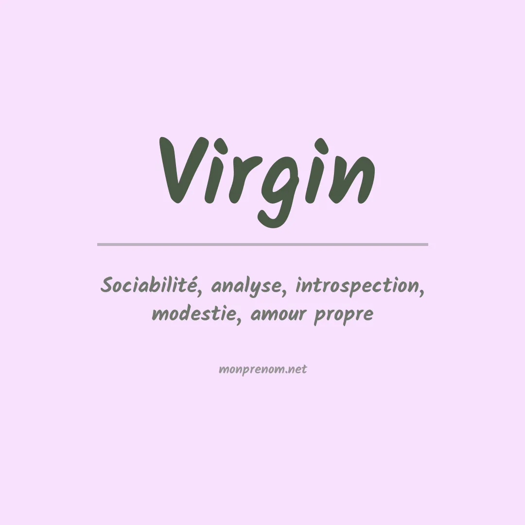 Prénom Virgin