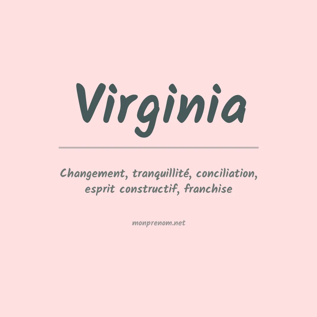 Prénom Virginia