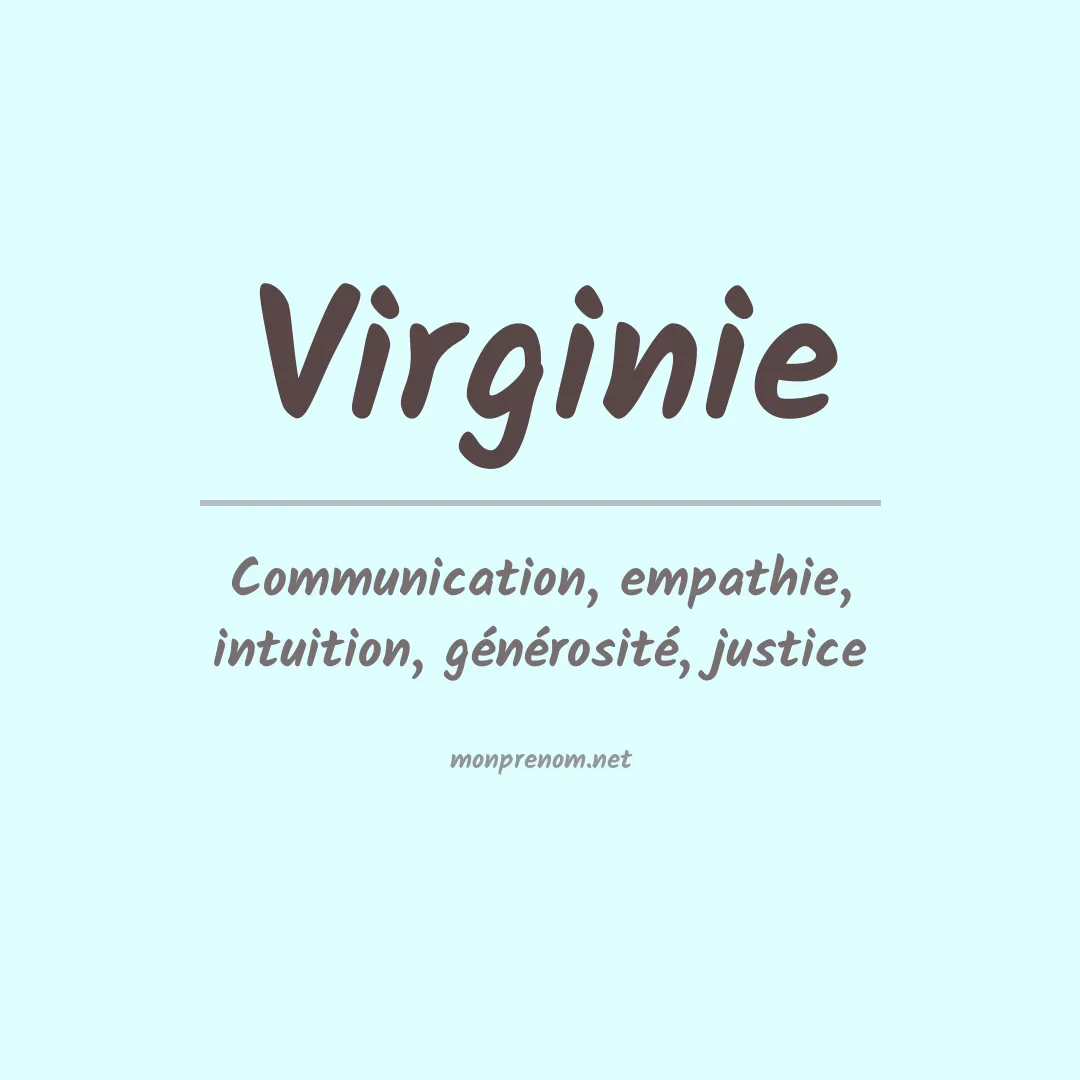 Prénom Virginie