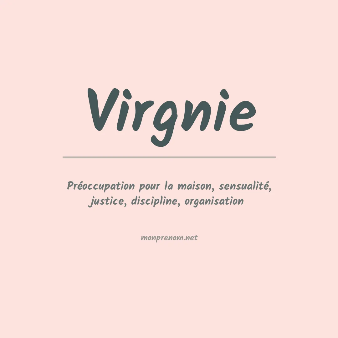 Prénom Virgnie