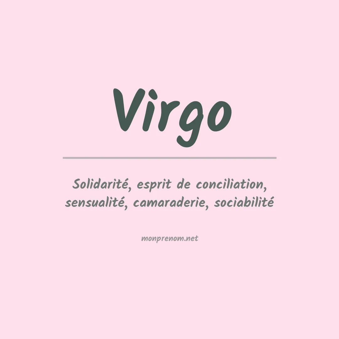 Prénom Virgo