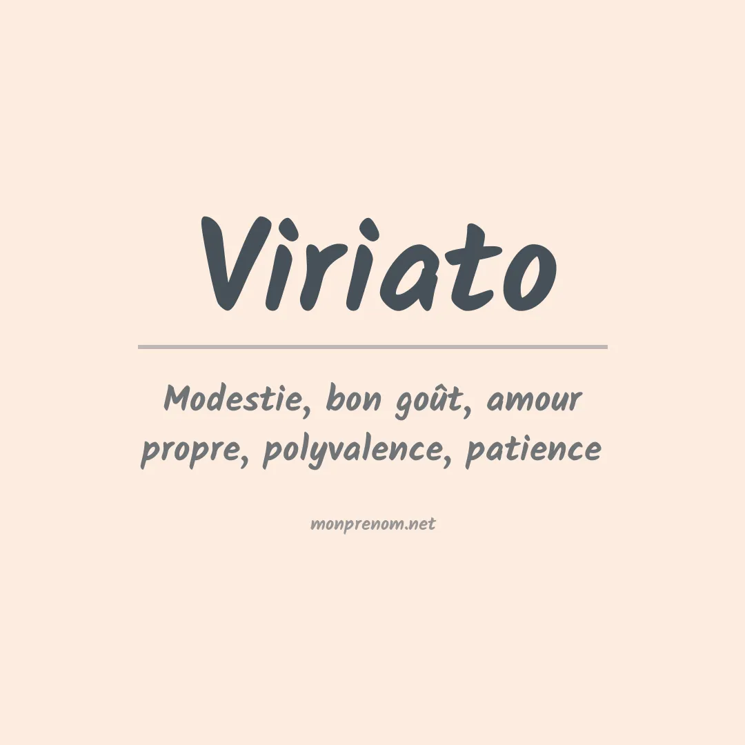 Prénom Viriato