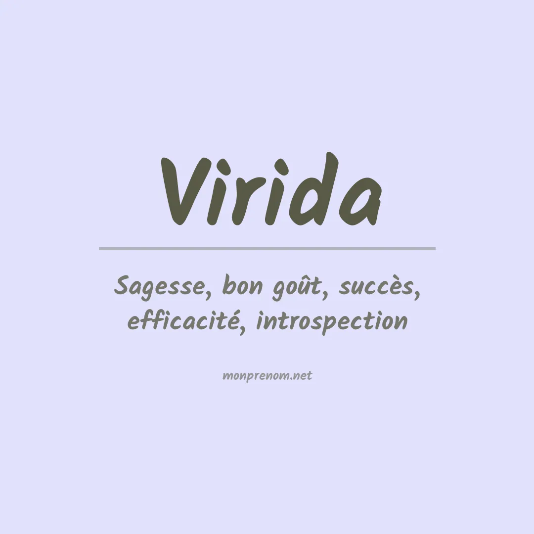 Prénom Virida
