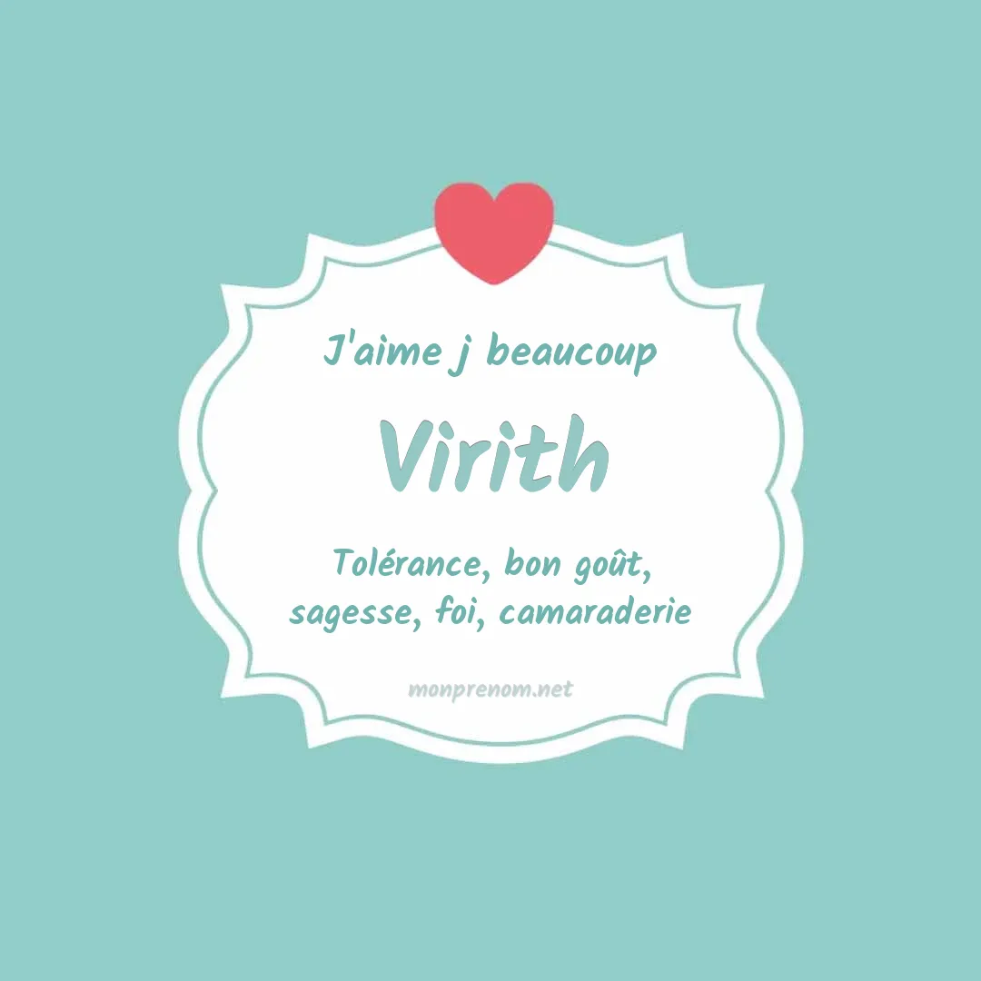 J'aime beaucoup Virith