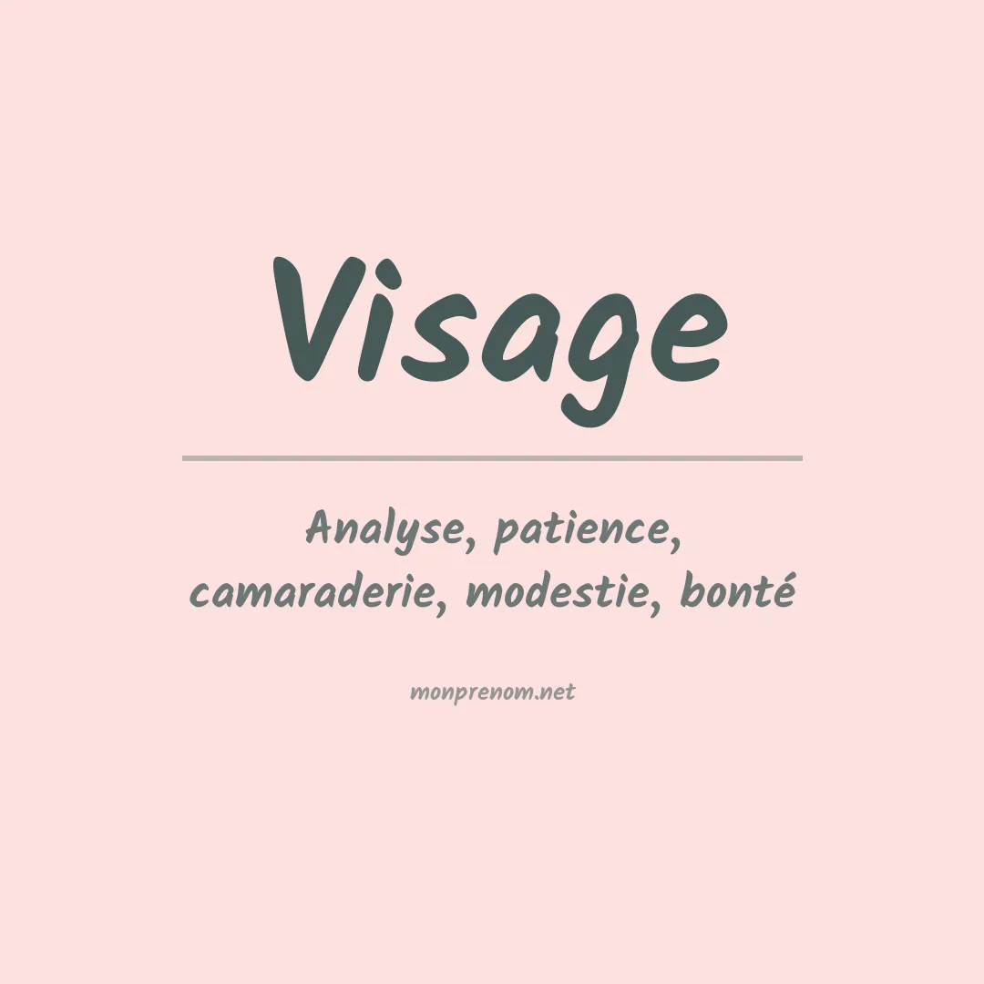 Prénom Visage
