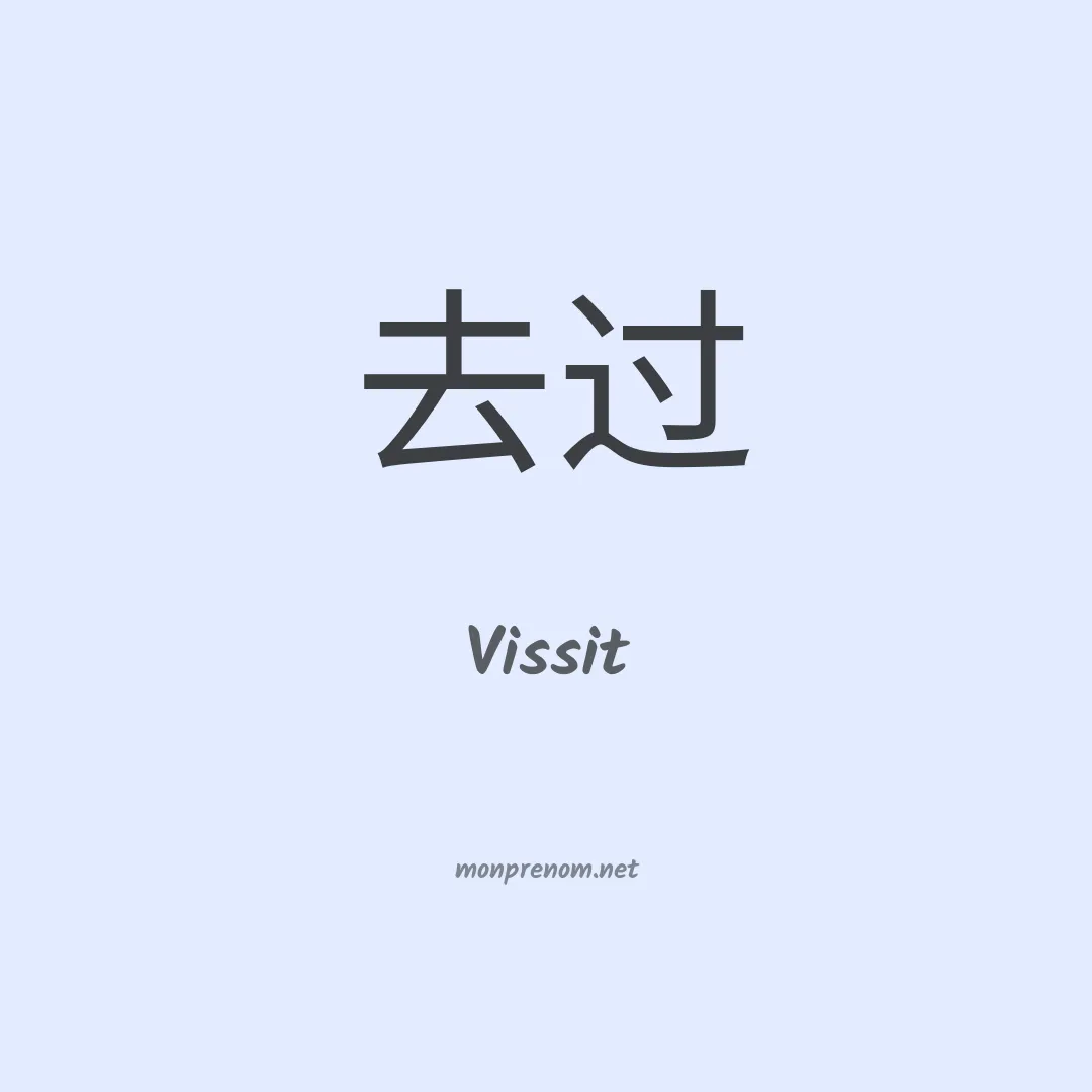 Vissit en chinois