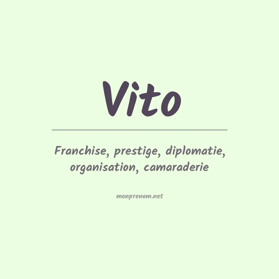 Prénom Vito