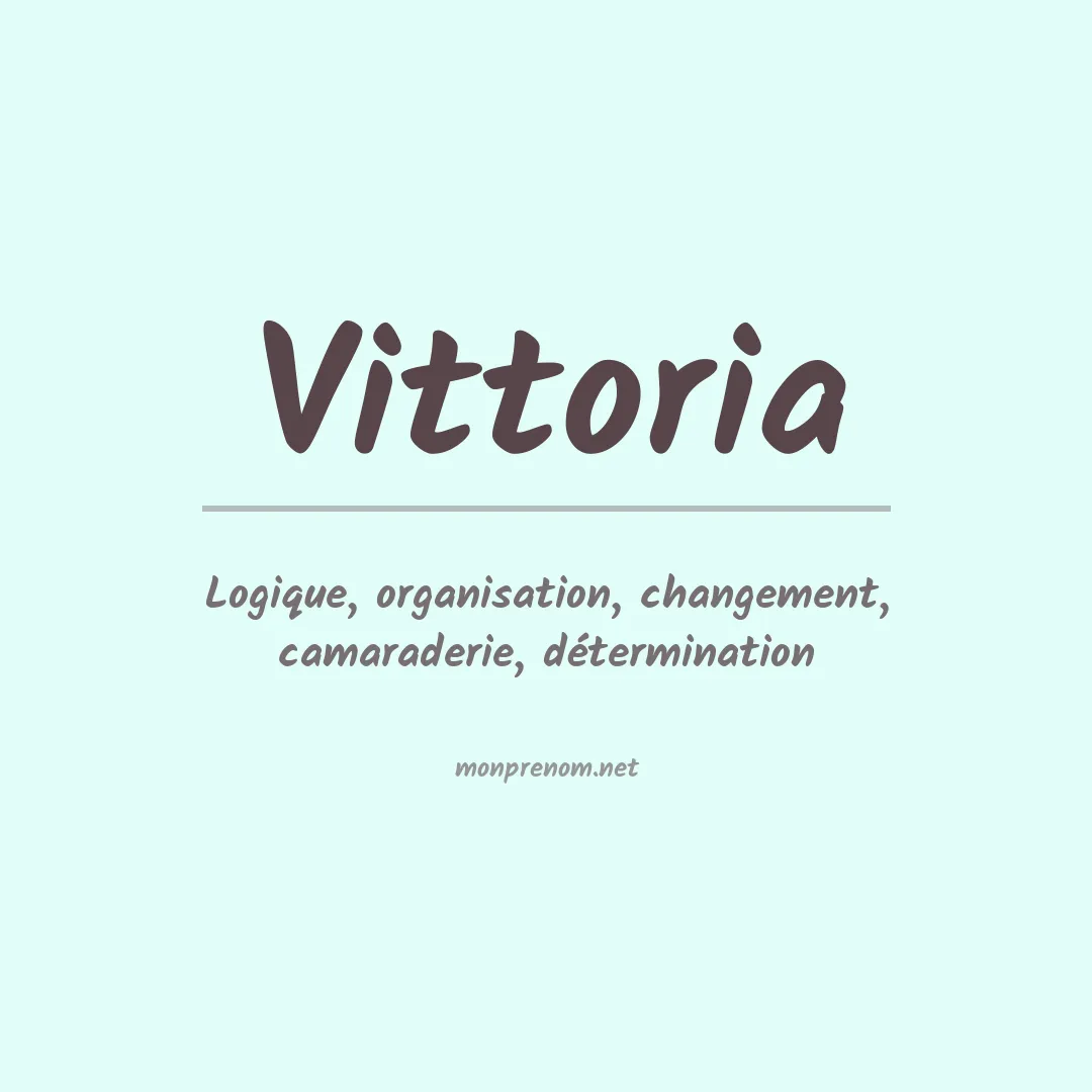 Prénom Vittoria