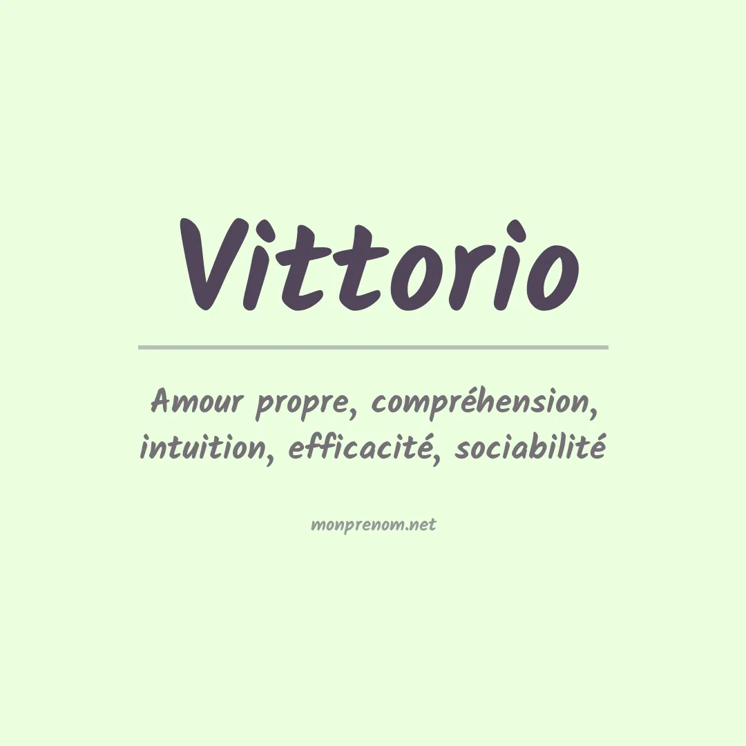 Prénom Vittorio