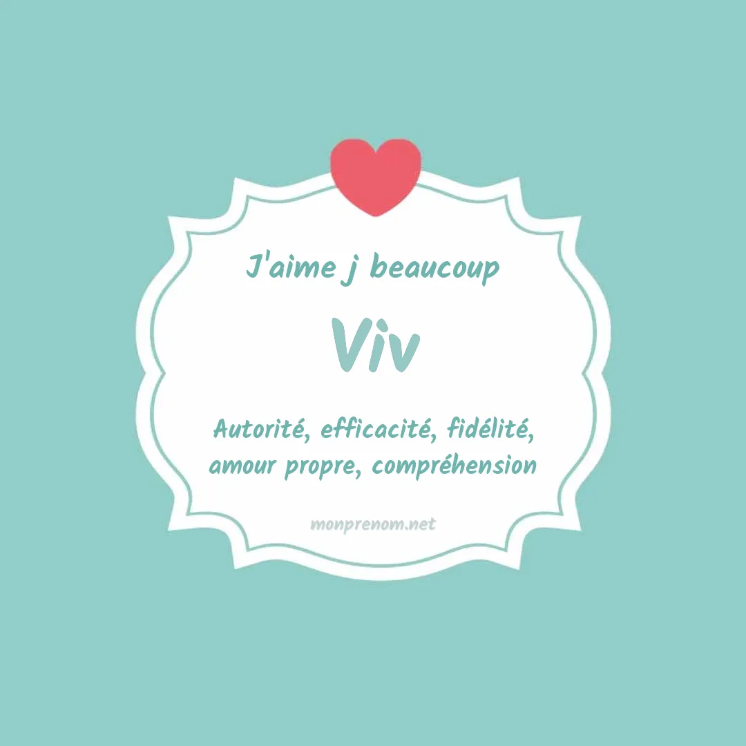 J'aime beaucoup Viv
