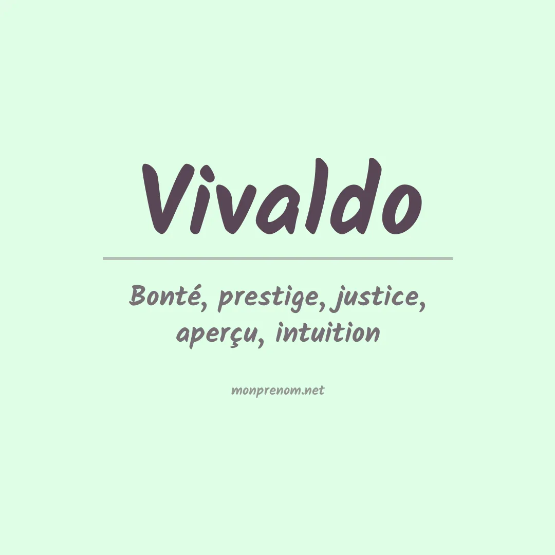Prénom Vivaldo