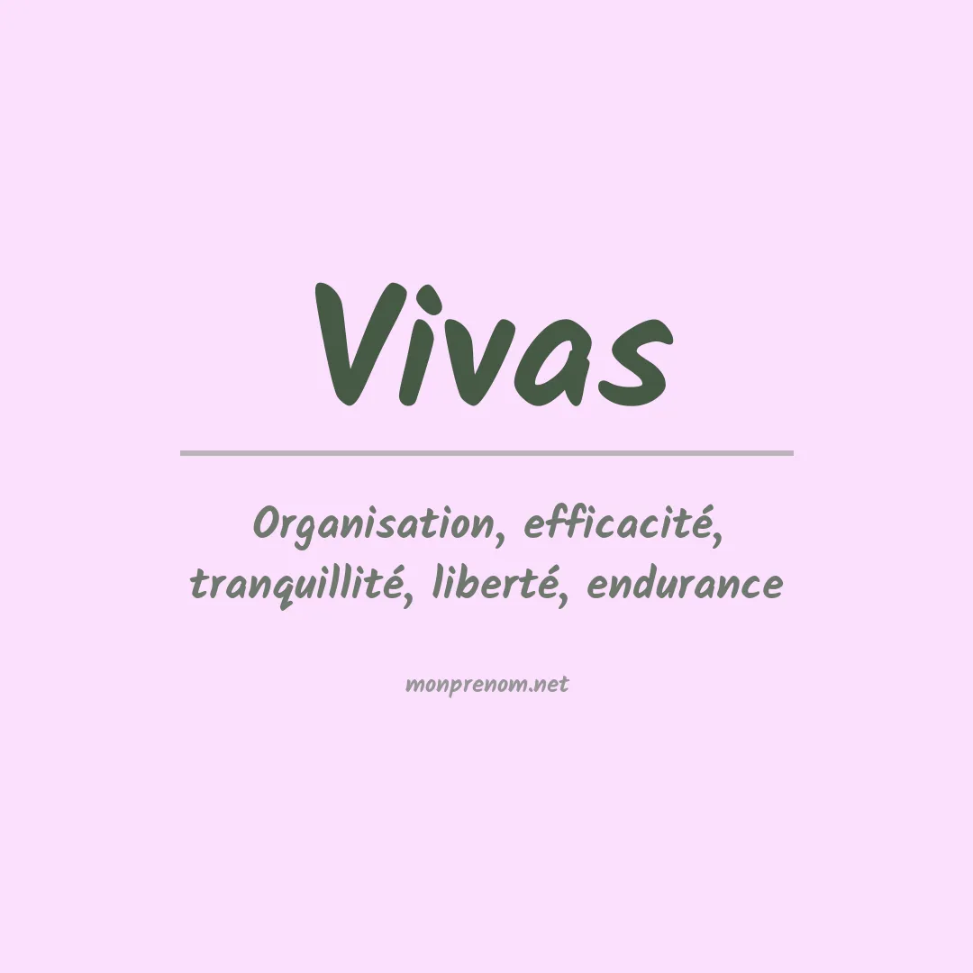 Prénom Vivas