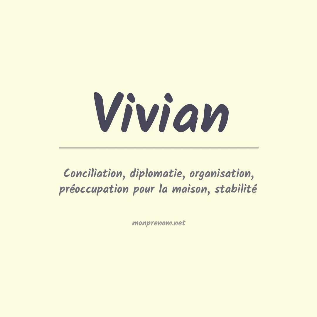 Prénom Vivian
