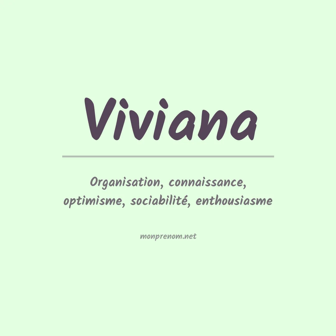 Prénom Viviana