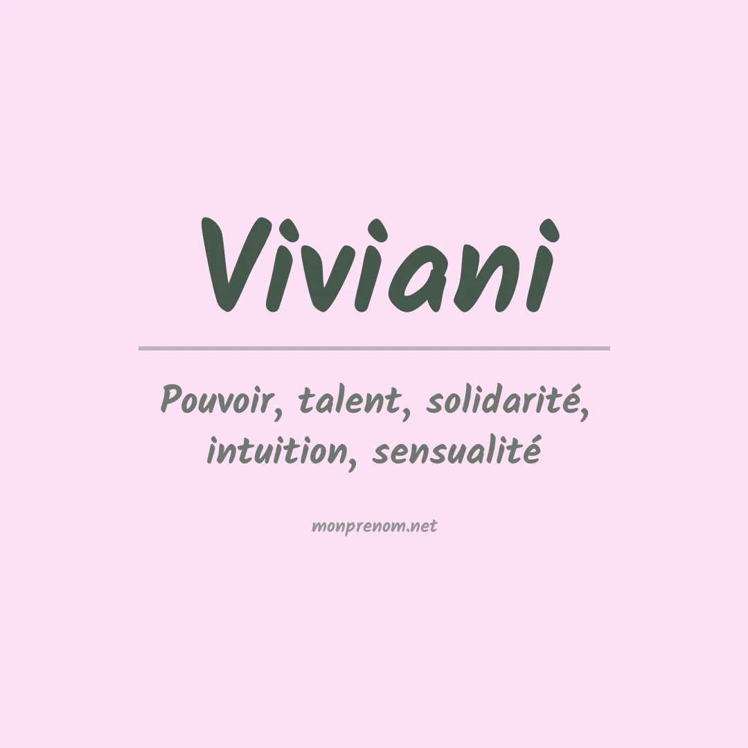 Prénom Viviani
