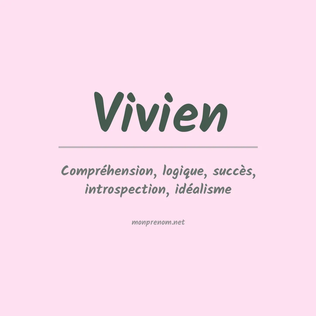Signification du prénom Vivien