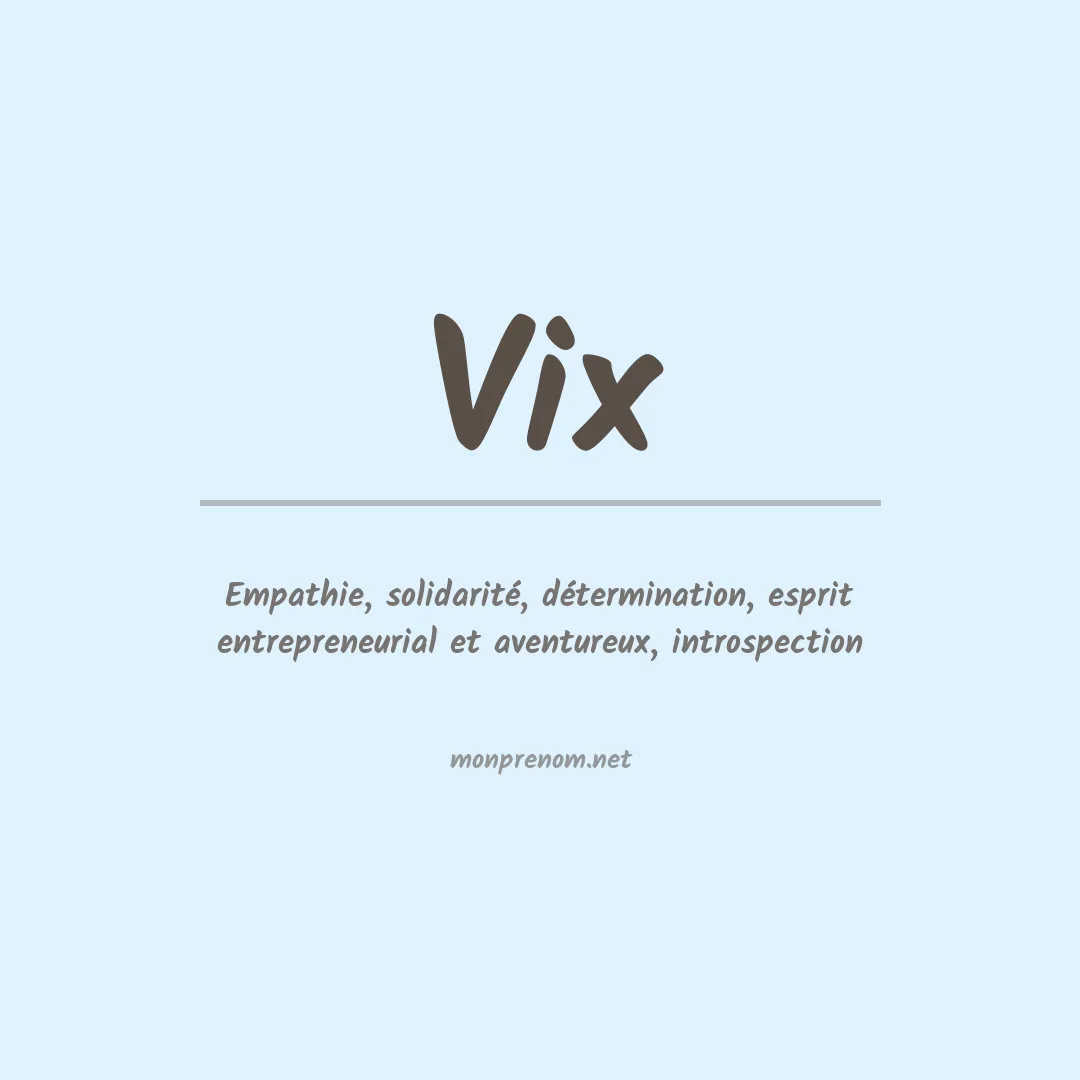 Prénom Vix