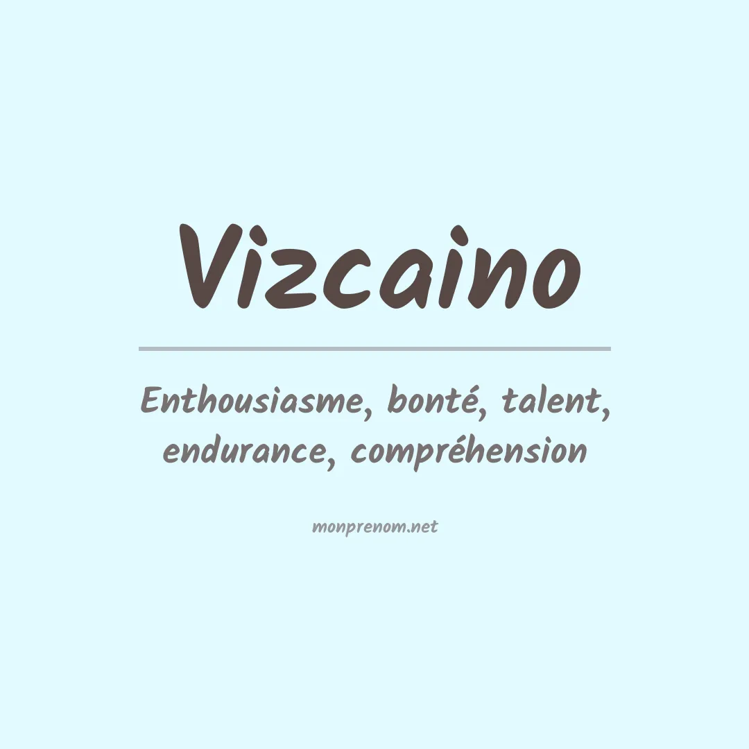 Signification du prénom Vizcaino