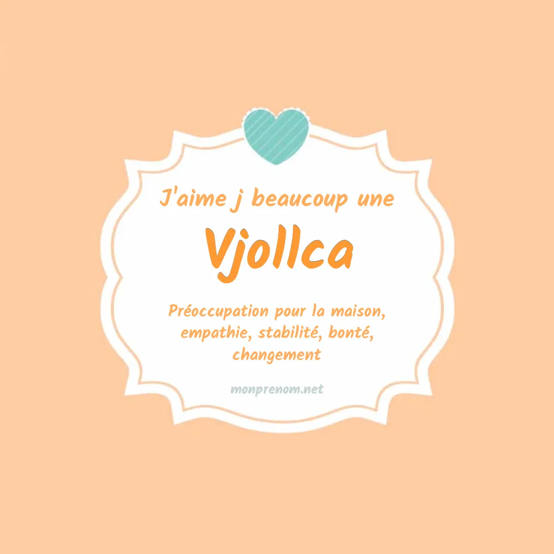 J'aime beaucoup Vjollca