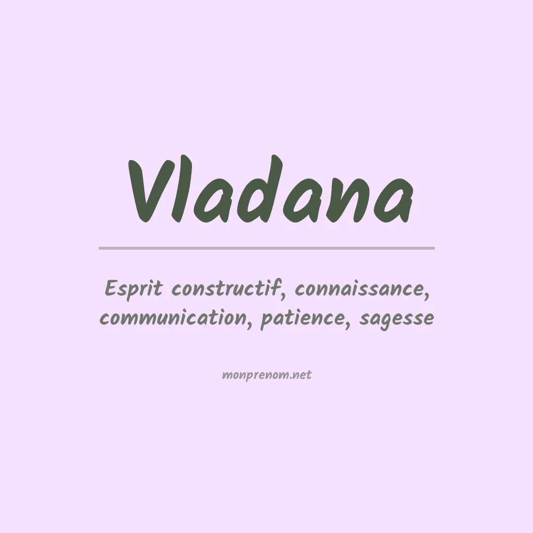 Prénom Vladana