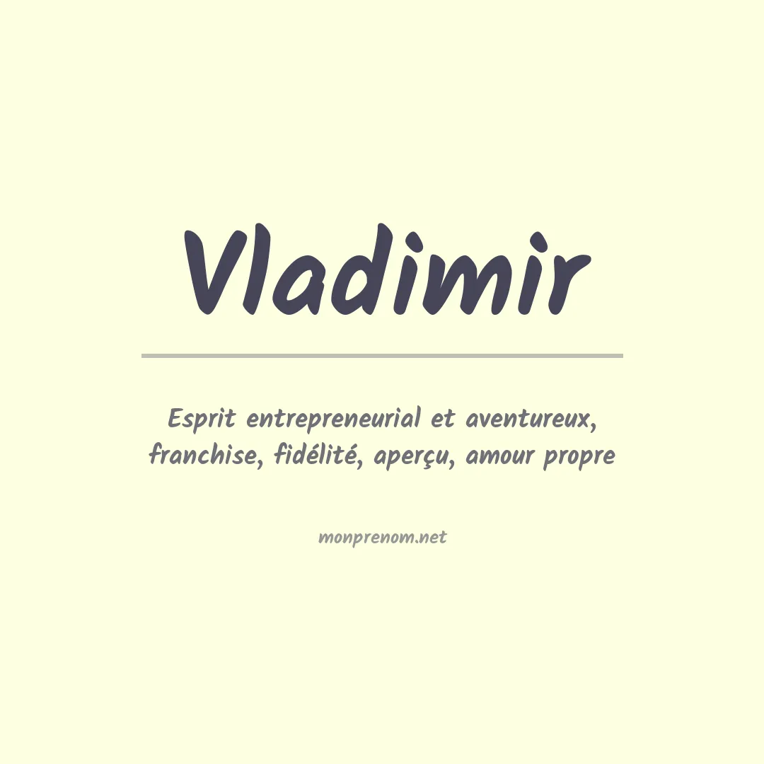 Prénom Vladimir