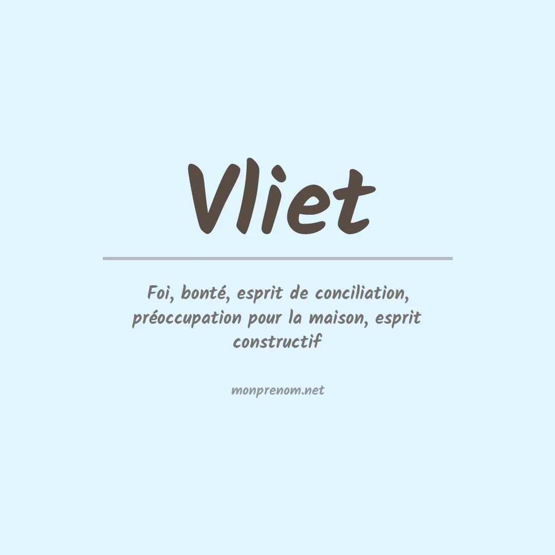 Prénom Vliet