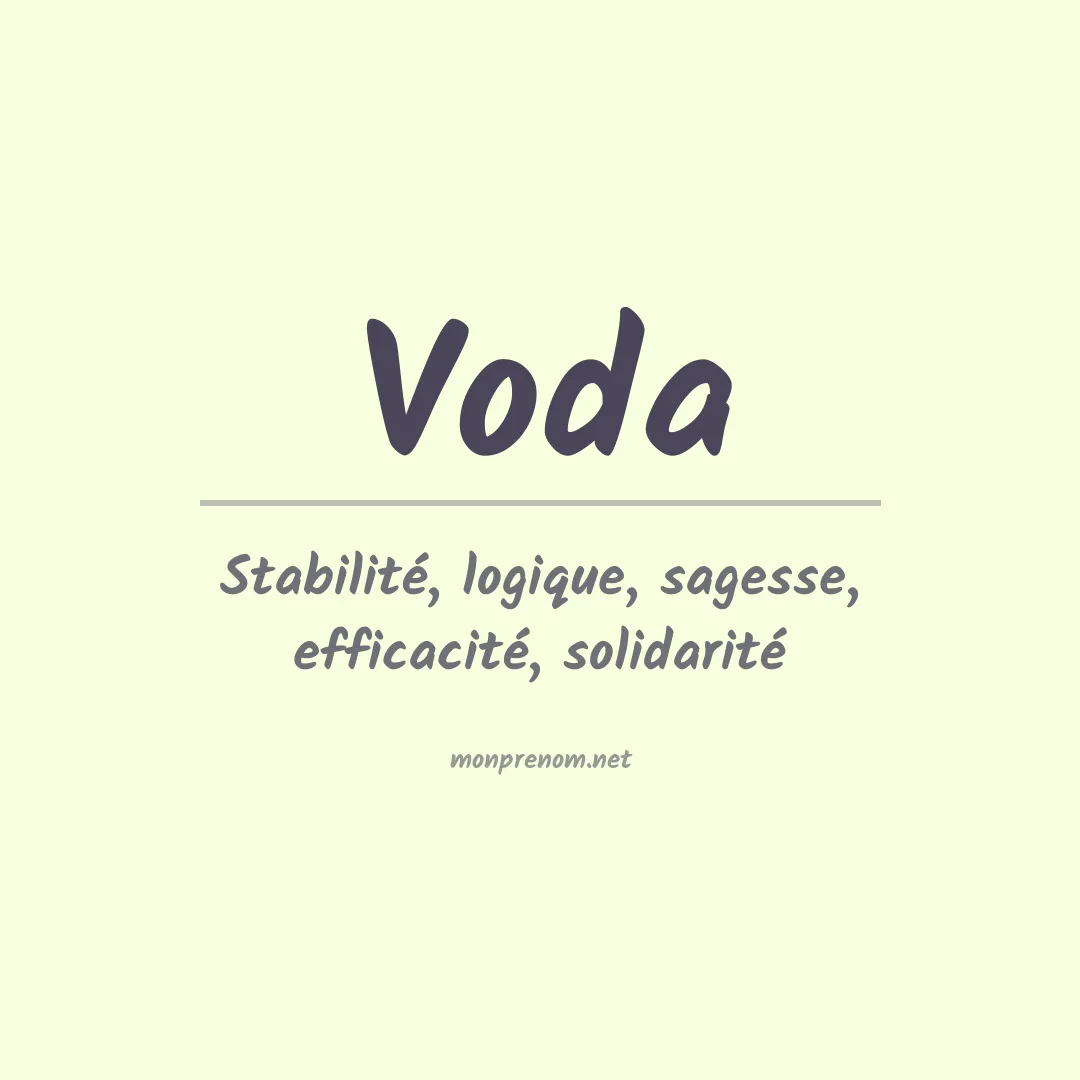 Prénom Voda