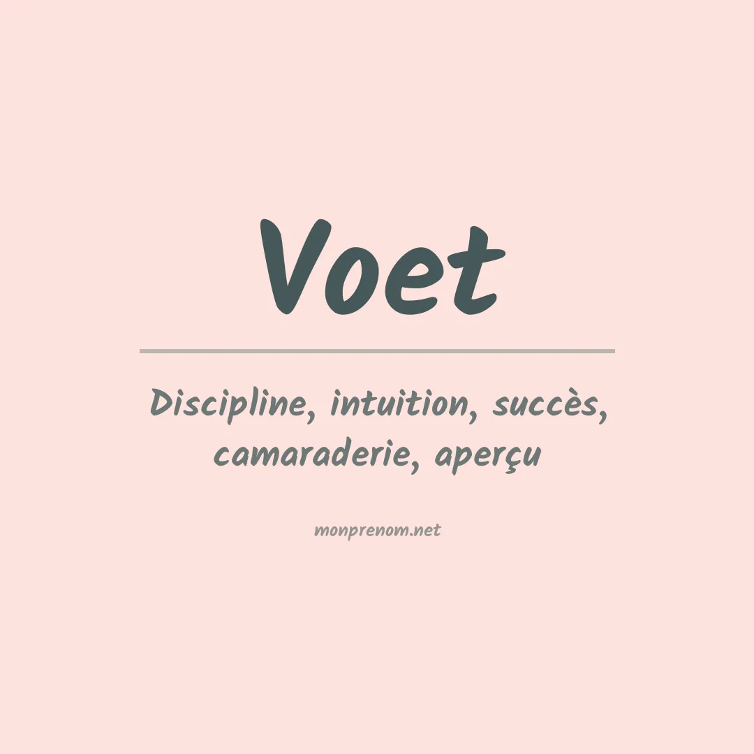 Prénom Voet
