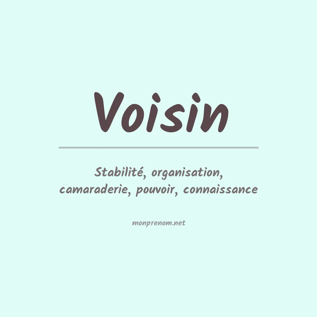 Prénom Voisin