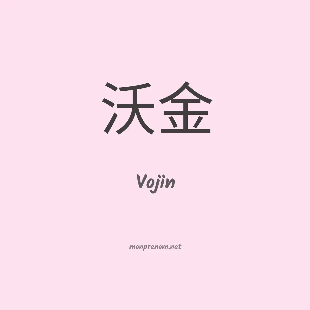 Vojin en chinois