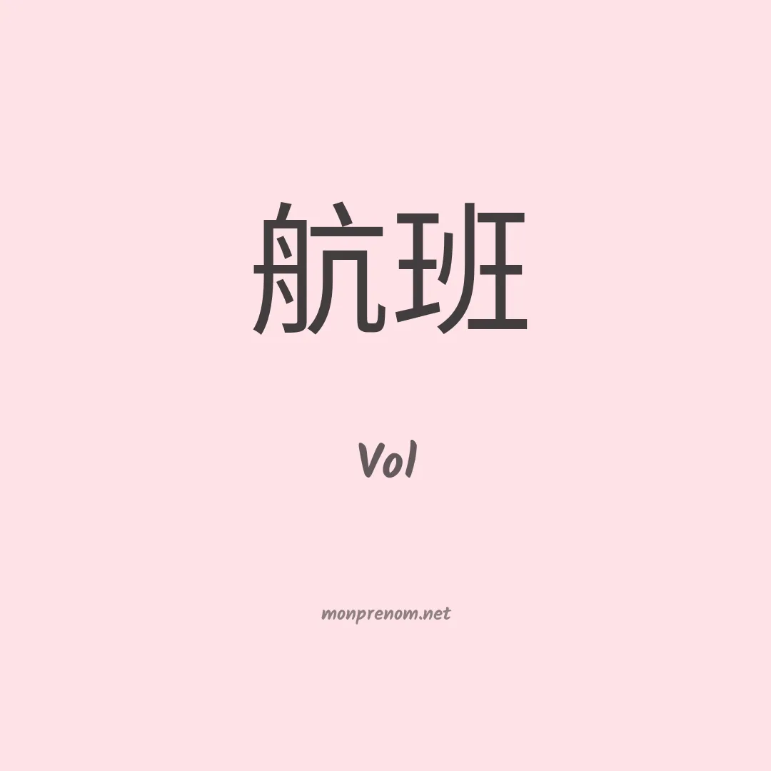 Vol en chinois