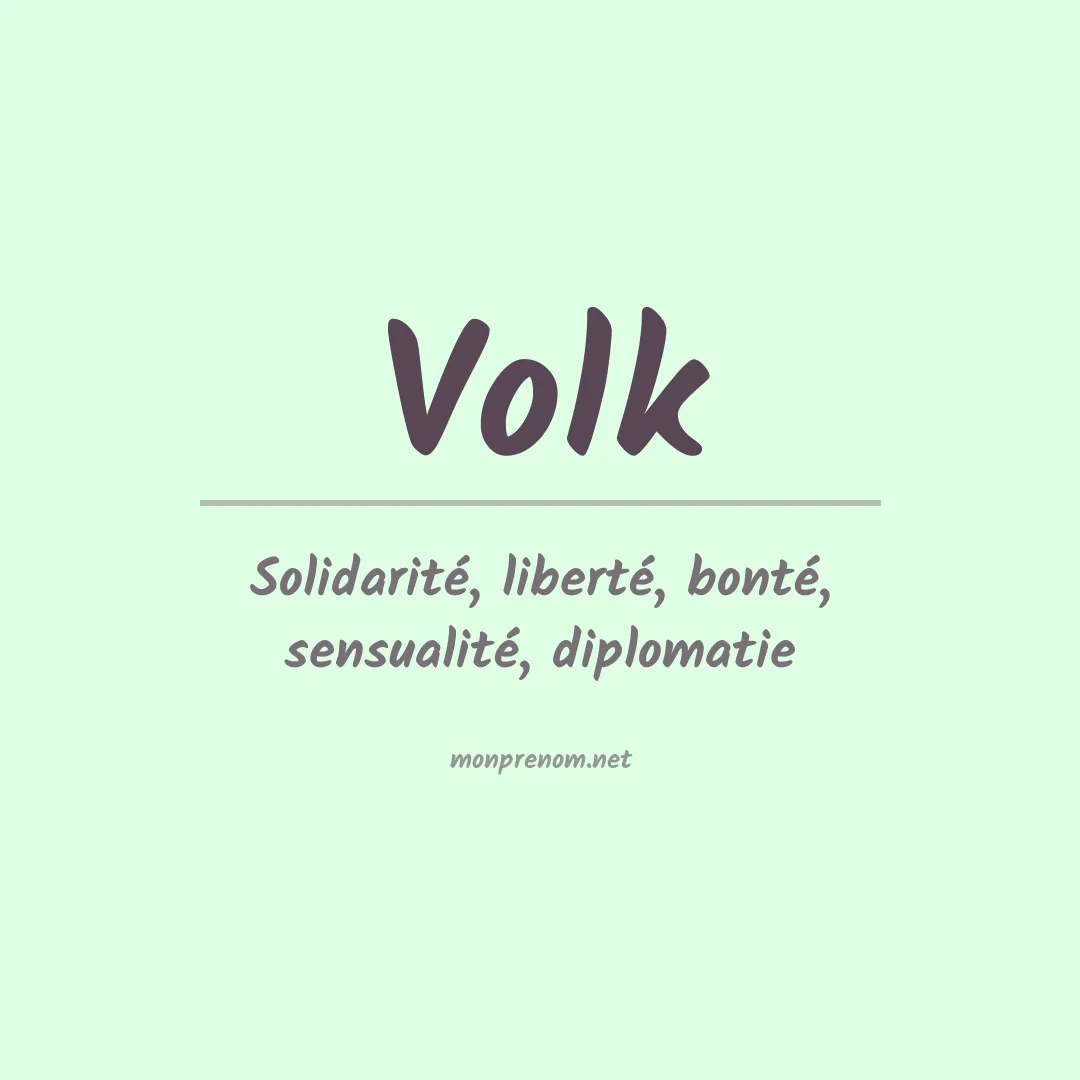 Prénom Volk