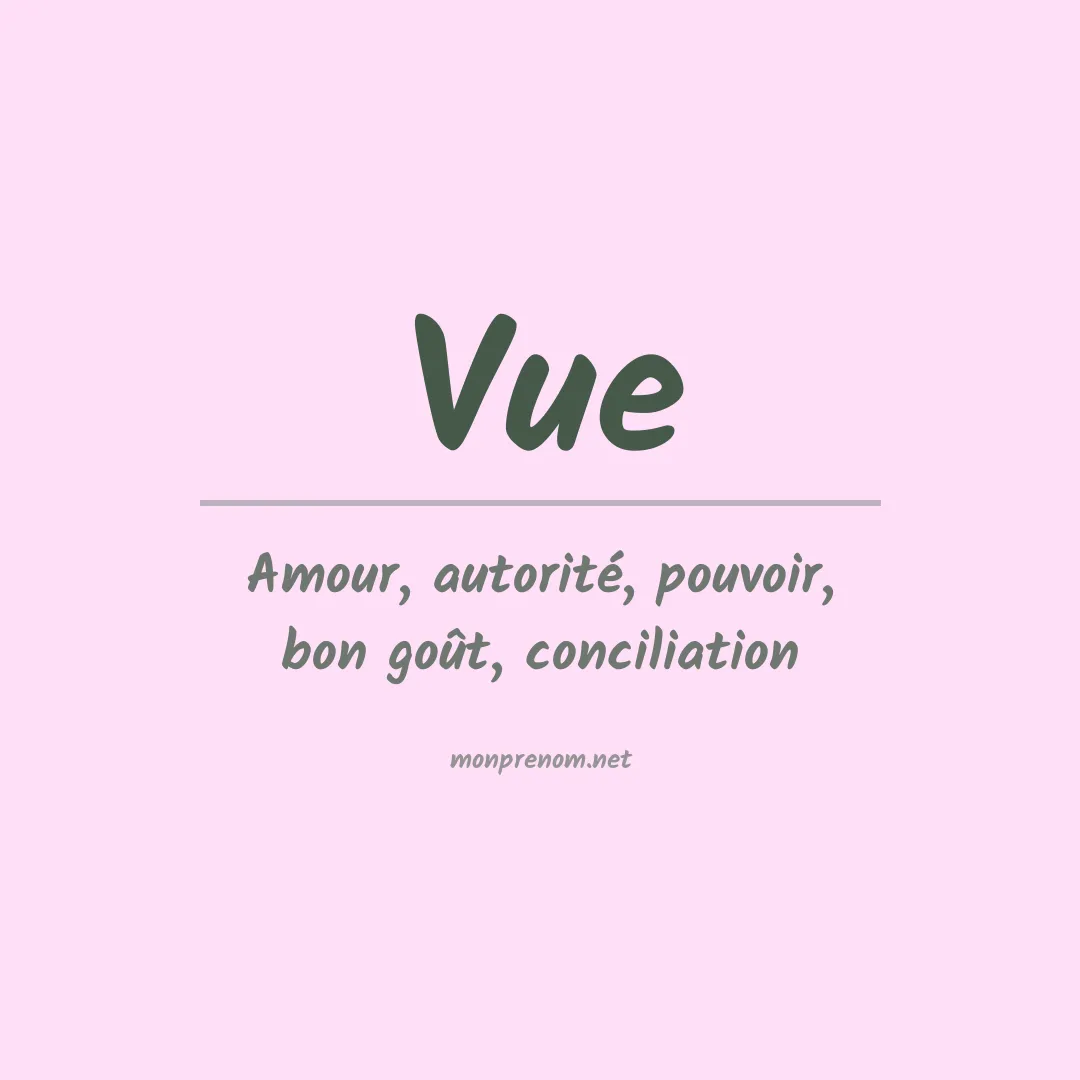 Prénom Vue